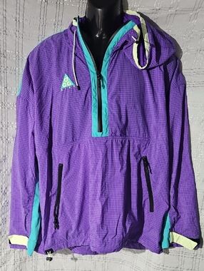 EUC Vintage Nike ACG Anorak 1/2 Zip Mens Pullover Medium
